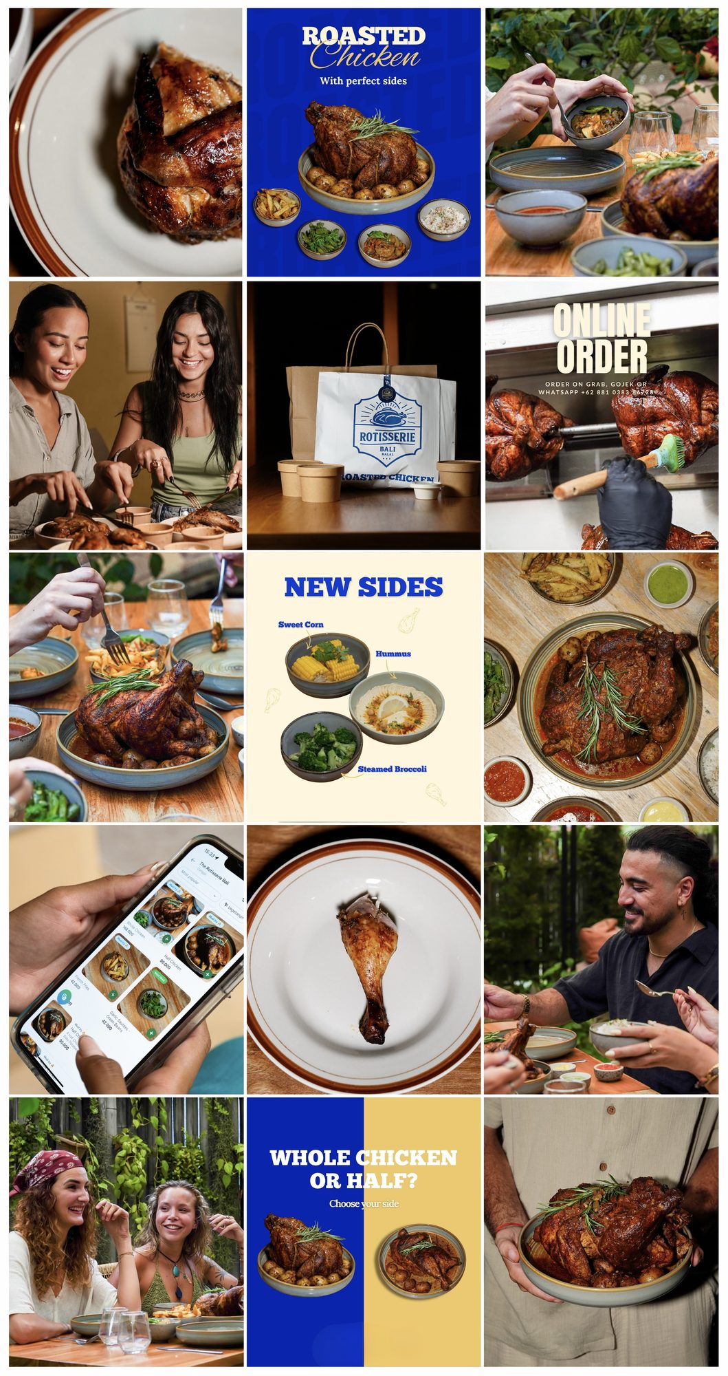 Rotisserie Bali restaurant Instagram feed social media management Bali Sunrise Agency